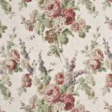 Mulberry Fabric Vintage Floral Rose/Green