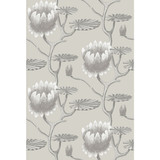 Cole & Son Wallcovering Summer Lily Taupe/White CONTEMPORARY RESTYLED PAPER - 100% United Kingdom Horizontal: 27 and Vertical: 19.75 27 - My Fabric Connection -