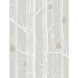 Cole & Son Wallcovering Woods & Pears Grey/Wht/Slvr CONTEMPORARY RESTYLED PAPER - 100% United Kingdom Horizontal: 21 and Vertical: 27.5 21 - My Fabric Connection -