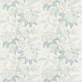 Lee Jofa Fabric Davenport Print Frost Blue WESTPORT LINEN - 100% Thailand MEDIUM Horizontal: 26.25 and Vertical: 24 52.5 - My Fabric Connection -