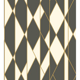 Cole & Son Wallcovering Oblique Black And White COLE & SON GEOMETRIC II PAPER - 100% United Kingdom - Horizontal: - and Vertical: 30 27 - My Fabric Connection -