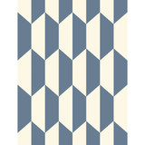 Cole & Son Wallcovering Tile Blue And White COLE & SON GEOMETRIC II PAPER - 100% United Kingdom - Horizontal: - and Vertical: 13.8 21 - My Fabric Connection -