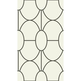 Cole & Son Wallcovering Riviera Black And White COLE & SON GEOMETRIC II PAPER - 100% United Kingdom - Horizontal: - and Vertical: 18 20.5 - My Fabric Connection -