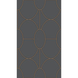 Cole & Son Wallcovering Riviera Charcoal COLE & SON GEOMETRIC II PAPER - 100% United Kingdom - Horizontal: - and Vertical: 18 20.5 - My Fabric Connection -