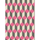 Cole & Son Wallcovering Delano Pink And Black COLE & SON GEOMETRIC II PAPER - 100% United Kingdom - Horizontal: - and Vertical: 9.5 21 - My Fabric Connection -