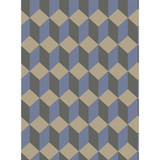 Cole & Son Wallcovering Delano Blue And Black COLE & SON GEOMETRIC II PAPER - 100% United Kingdom - Horizontal: - and Vertical: 9.5 21 - My Fabric Connection -