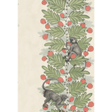 Cole & Son Wallcovering Acacia Green & Coral Berries COLE & SON ARDMORE PAPER - 100% United Kingdom - Horizontal: - and Vertical: 30 20.5 - My Fabric Connection -