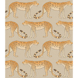 Cole & Son Wallcovering Leopard Walk Stone & Orange COLE & SON ARDMORE PAPER - 100% United Kingdom - Horizontal: - and Vertical: 12 20.5 - My Fabric Connection -
