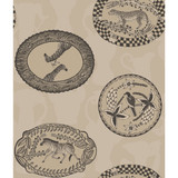 Cole & Son Wallcovering Matrinah Stone & Gilver COLE & SON ARDMORE PAPER - 100% United Kingdom - Horizontal: - and Vertical: 24 20.5 - My Fabric Connection -