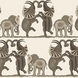 Cole & Son Wallcovering Safari Dance Neutral & Charcoal