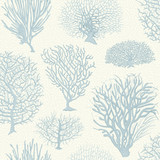 Cole & Son Wallcovering Seafern Blue COLE & SON CURIO PAPER - 100% United Kingdom - Horizontal: - and Vertical: 20.5 20.5 - My Fabric Connection -