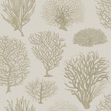 Cole & Son Wallcovering Seafern Stone COLE & SON CURIO PAPER - 100% United Kingdom - Horizontal: - and Vertical: 20.5 20.5 - My Fabric Connection -