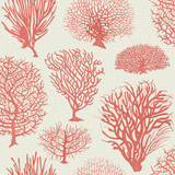 Cole & Son Wallcovering Seafern Coral COLE & SON CURIO PAPER - 100% United Kingdom - Horizontal: - and Vertical: 20.5 20.5 - My Fabric Connection -
