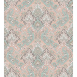Cole & Son Wallcovering Pushkin Pastel Multi COLE & SON MARIINSKY DAMASK PAPER - 100% United Kingdom - Horizontal: - and Vertical: 15 27 - My Fabric Connection -