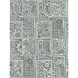 Cole & Son Wallcovering Bellini Black & White COLE & SON MARIINSKY DAMASK PAPER - 100% United Kingdom - Horizontal: - and Vertical: 27.5 20.5 - My Fabric Connection -