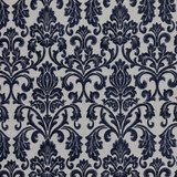 RM CoCo Fabric Tivoli Damask Naval Finishing Touches Vol 9 85% Polyester 15% Cotton See Sample 0 Horizontal: 7 and Vertical: 12.5 56 - My Fabric Connection -