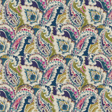 RM CoCo Fabric Palomar Paisley Sapphire Prive Vol 3 55% Linen 45% Viscose See Sample 0 Horizontal: 12.6 and Vertical: 25.2 53 - My Fabric Connection -