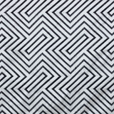 RM CoCo Fabric Kabuki Fret Navy 2018 Spring - Prive Collection 60% Cotton 40% Polyester Embroidery: 100% Viscose See Sample 0 Horizontal: 8.125 and Vertical: 7.75 54 - My Fabric Connection -