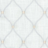 Williamsburg Fabric Deane Embroidery Sterling 700096 - 70%Rayon 30%Linen Embroid:100%Rayon India 39000 Horizontal: 6.25 and Vertical: 4.25 54 - My Fabric Connection -