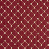 Charlotte Fabric 2652 Crimson/Diamond Uptown Jacquards VI 100% Woven Polyester Asia Exceeds 70,000 Wyzenbeek Rubs (Heavy Duty) Horizontal: 1.75" x Vertical: 1.5" 54 Inches - My Fabric Connection -