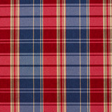 Charlotte Fabric 5804 Patriot Plaid Classic Patterns 52% Polyester, 48% Cotton Made In USA Exceeds 200,000 Wyzenbeek Rubs (Heavy Duty) Horizontal: 6.5" X Vertical: 7" 54 Inches - My Fabric Connection -