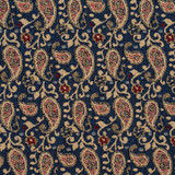 Charlotte Fabric 5844 Patriot Paisley Classic Patterns 52% Polyester, 48% Cotton Made In USA Exceeds 160,000 Wyzenbeek Rubs (Heavy Duty) Horizontal: 3" X Vertical: 4.75" 54 Inches - My Fabric Connection -