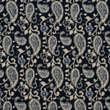 Charlotte Fabric 5849 Cobalt Paisley Classic Patterns 52% Polyester, 48% Cotton Made In USA Exceeds 160,000 Wyzenbeek Rubs (Heavy Duty) Horizontal: 3" X Vertical: 4.75" 54 Inches - My Fabric Connection -
