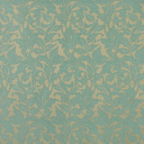 Charlotte Fabric 6600 Seafoam/Leaf Outdoor/Indoor Oasis III 100% Woven Polyester Made In USA Exceeds 48,000 Wyzenbeek Rubs (Heavy Duty) Horizontal: 7.50" x Vertical: 20.0" 54 Inches - My Fabric Connection -