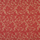 Charlotte Fabric 6606 Ruby/Leaf Outdoor/Indoor Oasis III 100% Woven Polyester Made In USA Exceeds 48,000 Wyzenbeek Rubs (Heavy Duty) Horizontal: 7.50" x Vertical: 20.0" 54 Inches - My Fabric Connection -