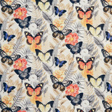 Charlotte Fabric 20470-03 Prints 100% Polyester Asia Exceeds 100,000 Wyzenbeek Rubs (Heavy Duty) Horizontal: 49" x Vertical: 24.5" 54 Inches - My Fabric Connection -
