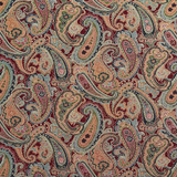 Charlotte Fabric 1969 Merlot Paisley Tapestry Classics 70% Polyester, 30% Cotton Asia Exceeds 45,000 Wyzenbeek Rubs (Heavy Duty) Horizontal: 28.5" x Vertical: 15.25" 54 Inches - My Fabric Connection -