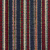 Charlotte Fabric 1987 Navy Stripe Tapestry Classics 70% Polyester, 30% Cotton Asia Exceeds 45,000 Wyzenbeek Rubs (Heavy Duty) Horizontal: 7.25" 54 Inches - My Fabric Connection -