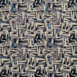 Charlotte Fabric 8520 Sapphire/Abstract Contemporary Wovens 100% Woven Polyester Asia Exceeds 100,000 Wyzenbeek Rubs (Heavy Duty) Horizontal: 15" x Vertical: 15" 54 Inches - My Fabric Connection -