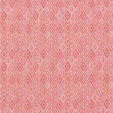 Schumacher Fabric Diamond Strie Pink & Orange 75922 INDOOR/OUTDOOR PRINTS & WOVENS III See Sample FRANCE - </p><p>Repeat: Horizontal: 7" (18CM) and Vertical: 5 1/2" (13CM) 55" (140CM) - My Fabric Connection -