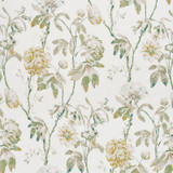 Schumacher Fabric Daydream Citron 178140 PERFECT PAIRS See Sample THAILAND - </p><p>Repeat: Horizontal: 35 1/2" (90CM) and Vertical: 37 1/4" (95CM) 53 3/4" (137CM) - My Fabric Connection -