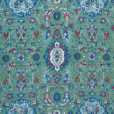 Schumacher Fabric Jahanara Carpet Jade 172793 Ottoman Chic 26.75" - My Fabric Connection -