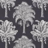 Schumacher Fabric Grand Palms Carbon 178003 NEW TRADITIONAL See Sample UNITED STATES OF AMERICA MEDIUM DUTY </p><p>Repeat: Horizontal: 27" (69CM) and Vertical: 25" (64CM) 54" (137CM) - My Fabric Connection -