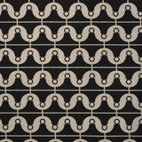 Schumacher Fabric London Bridge Black & Natural 177132 PRINTS BY STUDIO BON See Sample BELGIUM MEDIUM </p><p>Repeat: Horizontal: 3 1/2" (9CM) and Vertical: 6 1/2" (17CM) 54" (137CM) - My Fabric Connection -
