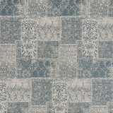 Schumacher Fabric Osmand Aegean 71122 NEW OPULENCE See Sample ITALY - </p><p>Repeat: Horizontal: 27 1/2" (70CM) and Vertical: 56" (142CM) 56" (142CM) - My Fabric Connection -