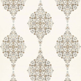 Schumacher Fabric Mehndi Linen Print Flax 175320 AU NATUREL 2 See Sample INDIA . </p><p>Repeat: Horizontal: 17 1/2" (44CM) and Vertical: 31" (79CM) 52 1/2" WIDE (133CM) - My Fabric Connection -