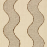 Schumacher Fabric Wavelength Sandstone 63700 MODERN GLAMOUR See Sample ITALY LIGHT DUTY </p><p>Repeat: Horizontal: 9" (23CM) and Vertical: - 54 1/2" WIDE (138CM) - My Fabric Connection -