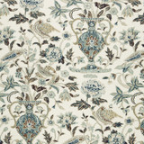 Schumacher Fabric Camberwell Vase Print Mineral 174551 CLASSIC PRINTS See Sample UNITED KINGDOM LIGHT DUTY </p><p>Repeat: Horizontal: 13 1/2" (34CM) and Vertical: 39 1/2" (100CM) 54" WIDE (137CM) - My Fabric Connection -