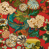 Schumacher Fabric Chiang Mai Dragon Lacquer 173271 Exuberant Prints 27.0" - My Fabric Connection - Schumacher Fabric Chiang Mai Dragon Lacquer 173271 Exuberant Prints 27.0" - My Fabric Connection -