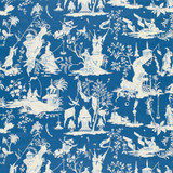 Schumacher Fabric Starry Night China Blue 172922 SCHUMACHER PRINTS See Sample FRANCE NOT APPLICABLE </p><p>Repeat: Horizontal: 34" (86CM) and Vertical: 20" (51CM) 68 1/2" WIDE (174CM) - My Fabric Connection -