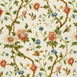Schumacher Fabric Shangtu Floral Porcelain 172441 VOYAGE TO CATHAY See Sample FRANCE TO BE DETERMINED </p><p>Repeat: Horizontal: 29" (74CM) and Vertical: 47 1/4" (120CM) 58" WIDE (147CM) - My Fabric Connection -