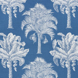 Schumacher Fabric Grand Palms Blue 178002 NEW TRADITIONAL See Sample UNITED STATES OF AMERICA MEDIUM DUTY </p><p>Repeat: Horizontal: 27" (69CM) and Vertical: 25" (64CM) 54" (137CM) - My Fabric Connection -