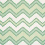 Schumacher Fabric Chevron Ikat Green 72631 IKAT COLLECTION See Sample ITALY - </p><p>Repeat: Horizontal: 13 1/2" (34CM) and Vertical: 28" (71CM) 57" (145 CM) - My Fabric Connection -