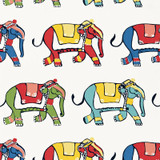 Schumacher Fabric Parade Multi 174890 LULU DK | CHILD See Sample UNITED KINGDOM MEDIUM DUTY </p><p>Repeat: Horizontal: 26" (66CM) and Vertical: 20" (51CM) 52" WIDE (132CM) - My Fabric Connection -