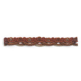 Stout Trim Biscayne 4 Salsa PETITE EXPRESSIONS TRIM 52%SVI 31%COT 17%POL CHINA Horizontal: 0 and Vertical: 0 0.5 in - My Fabric Connection -