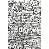 Cole & Son Wallcovering Mediterranea White/Black COLE & SON FORNASETTI SENZA TEMPO PAPER - 100% United Kingdom Horizontal: 20.5 and Vertical: 29.9 20.5 - My Fabric Connection -